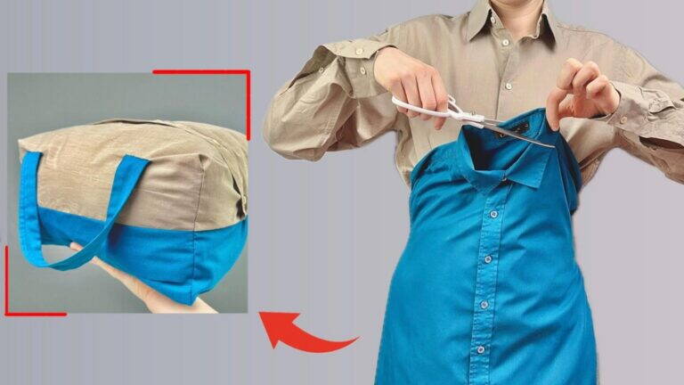 Zrób torbę z 2 klasycznych koszul – 5 kroków do prostego DIY!